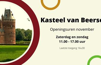 Openingsuren kasteel november