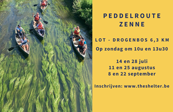 Peddelroute op de Zenne