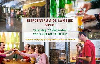 Biercentrum De Lambiek open op zaterdag 21 december