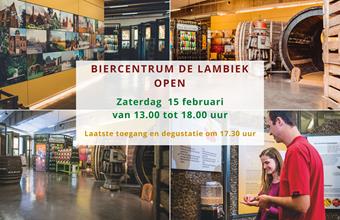 Biercentrum De Lambiek open op zaterdag 15 februari