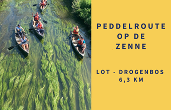 Peddelroute op de Zenne